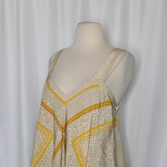 DEREK LAM 10 Crosby Silk Printed Layered Tank Top Abstract Geometric Size 4 - Picture 6 of 14